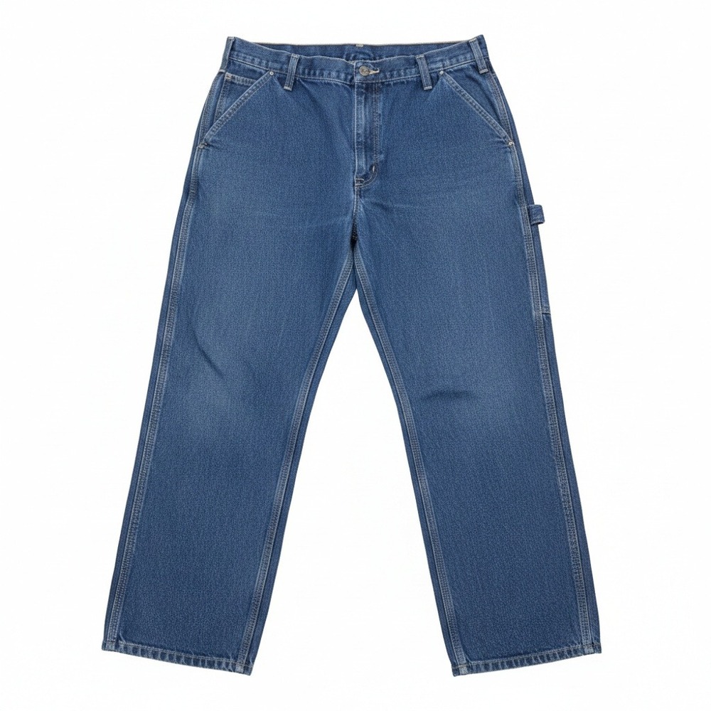 Carhartt FR 36x30 Flame Resistant Loose Fit Carpenter Jeans Blue Denim Work Wear